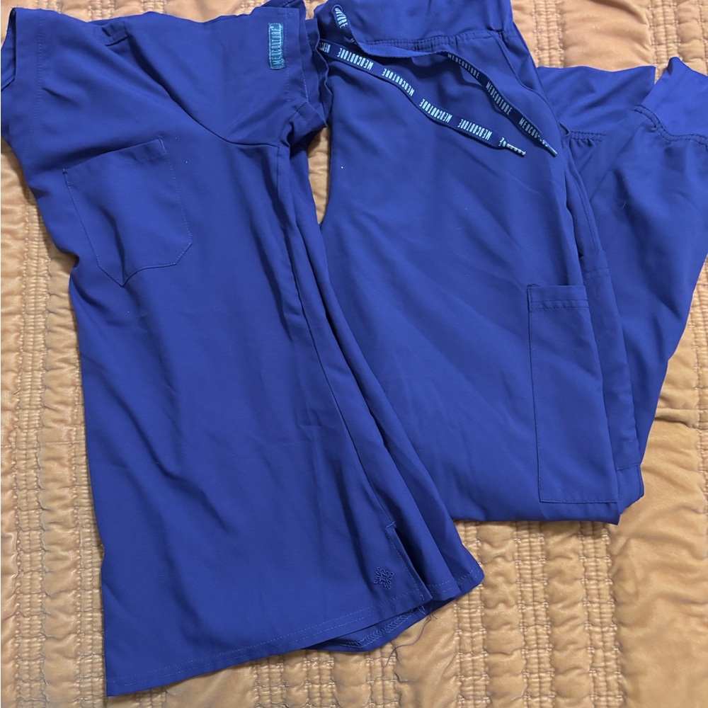 Purple MED COUTURE Scrub Set